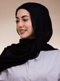 Modal Sponge Hijab – Black