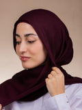 Modal Sponge Hijab – Burgundy