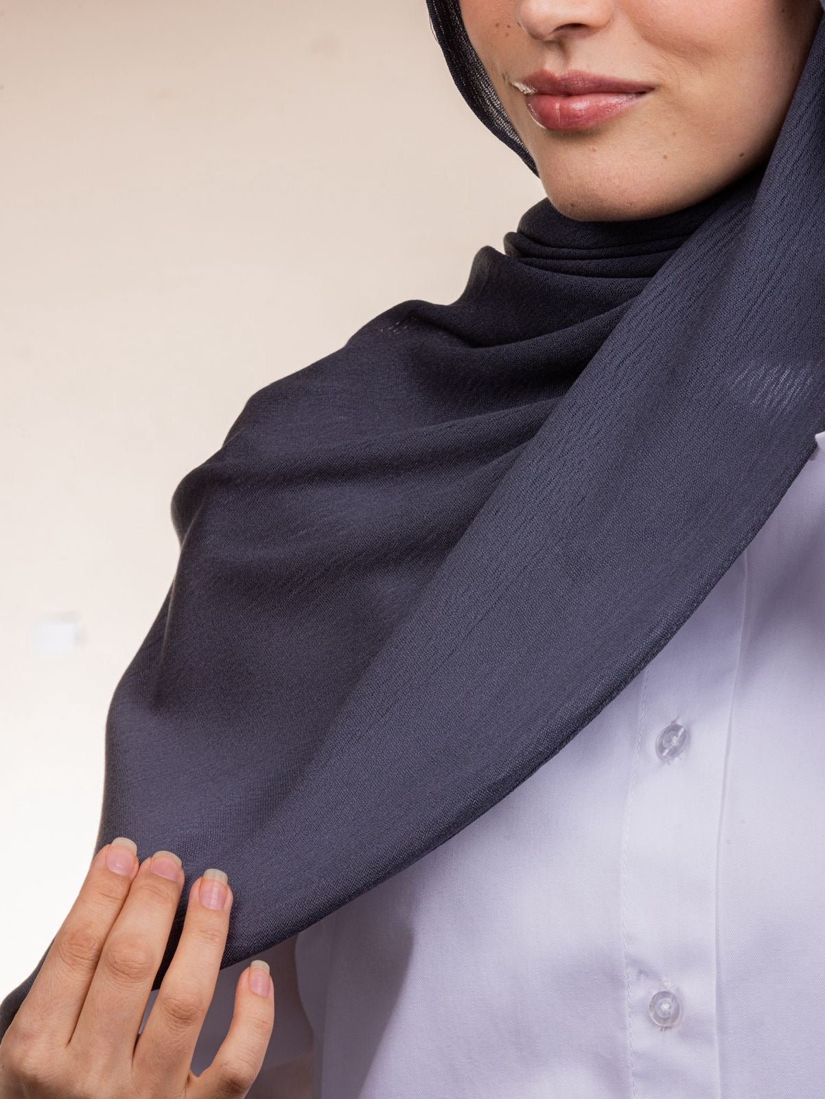 Modal Sponge Hijab – Charcoal Gray