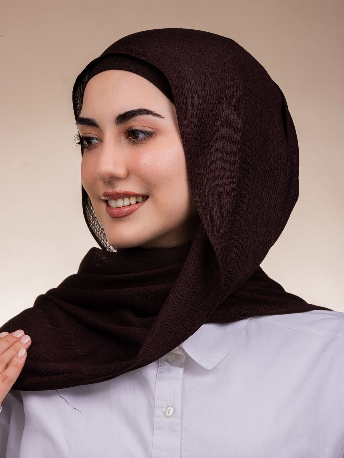 Modal Sponge Hijab – Chocolate Brown