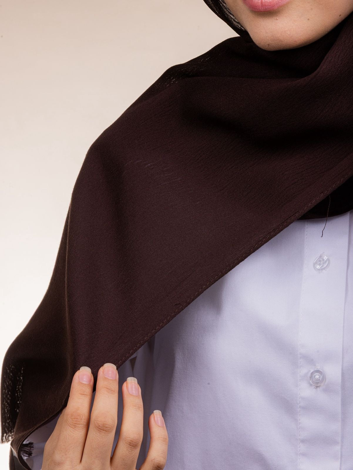 Modal Sponge Hijab – Chocolate Brown
