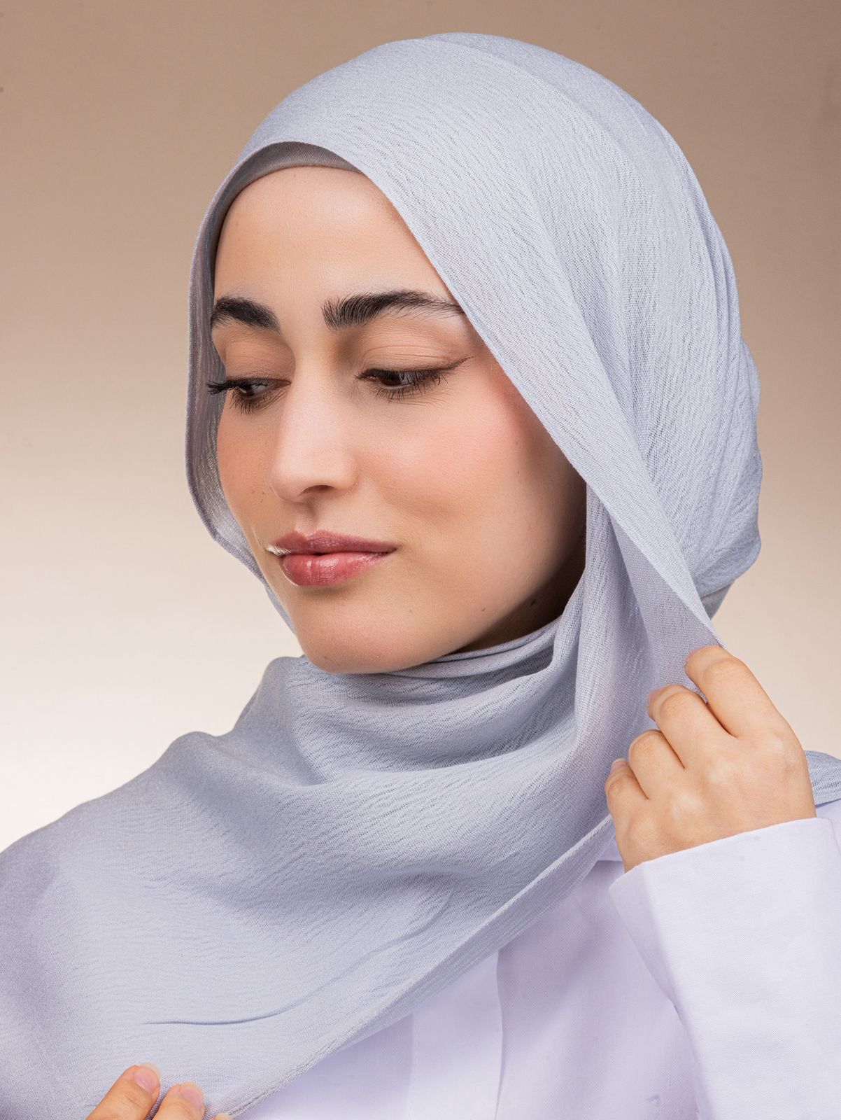 Modal Sponge Hijab – Dusty Blue