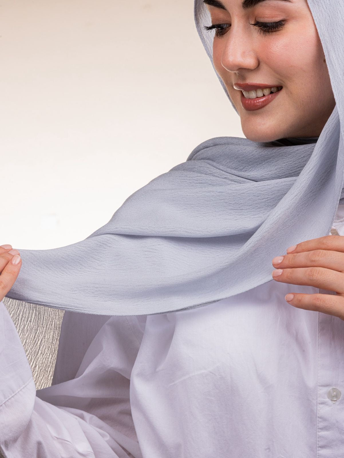 Modal Sponge Hijab – Dusty Blue