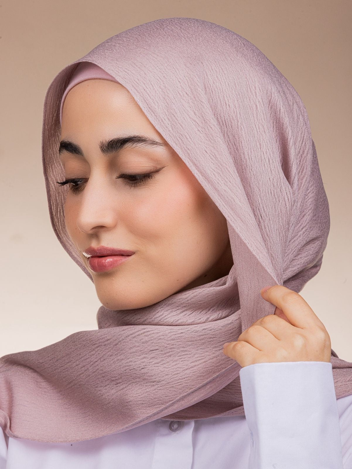 Modal Sponge Hijab – Dusty Rose