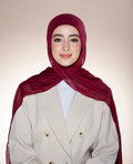 Modal Sponge Hijab – Deep wine