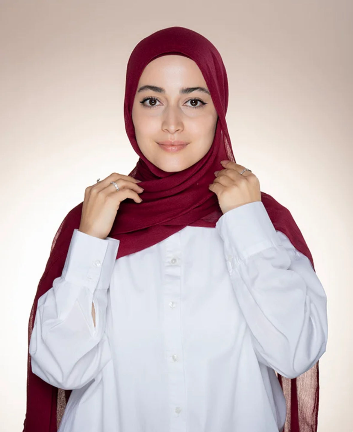 Modal Sponge Hijab – Deep wine