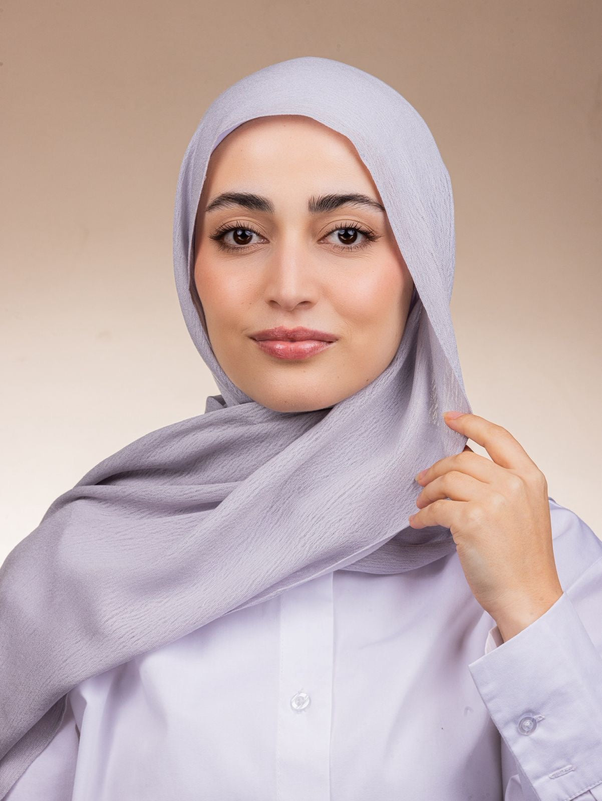 Modal Sponge Hijab – Lavender Gray