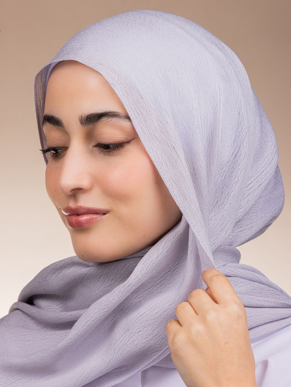 Modal Sponge Hijab – Lavender Gray