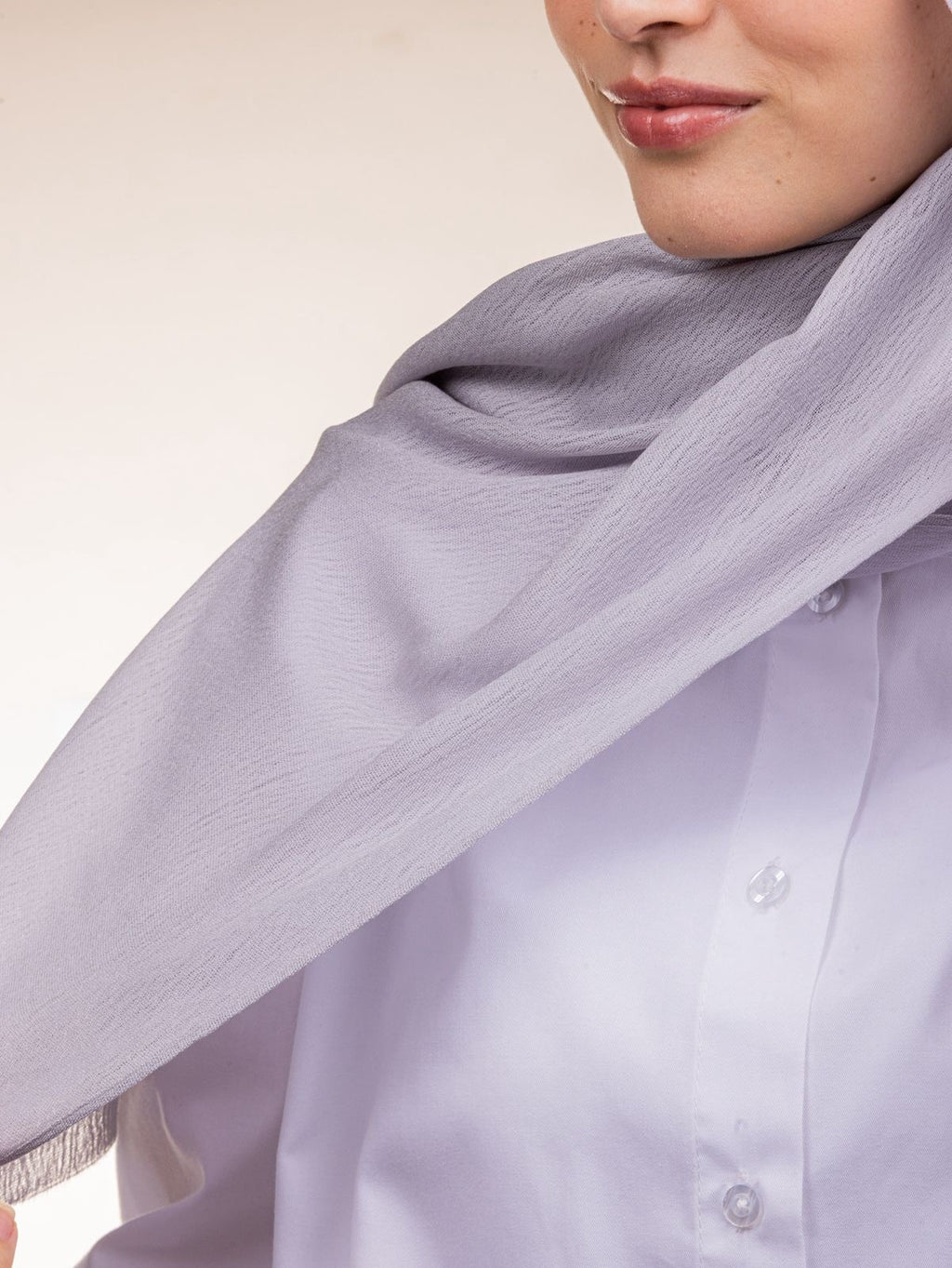 Modal Sponge Hijab – Lavender Gray