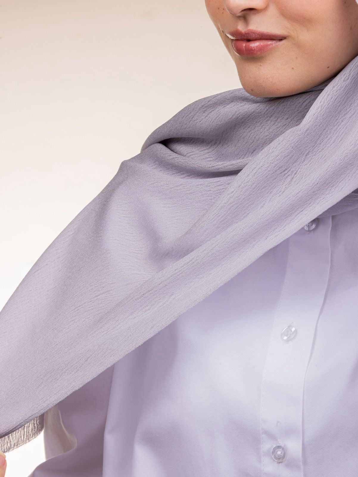 Modal Sponge Hijab – Lavender Gray