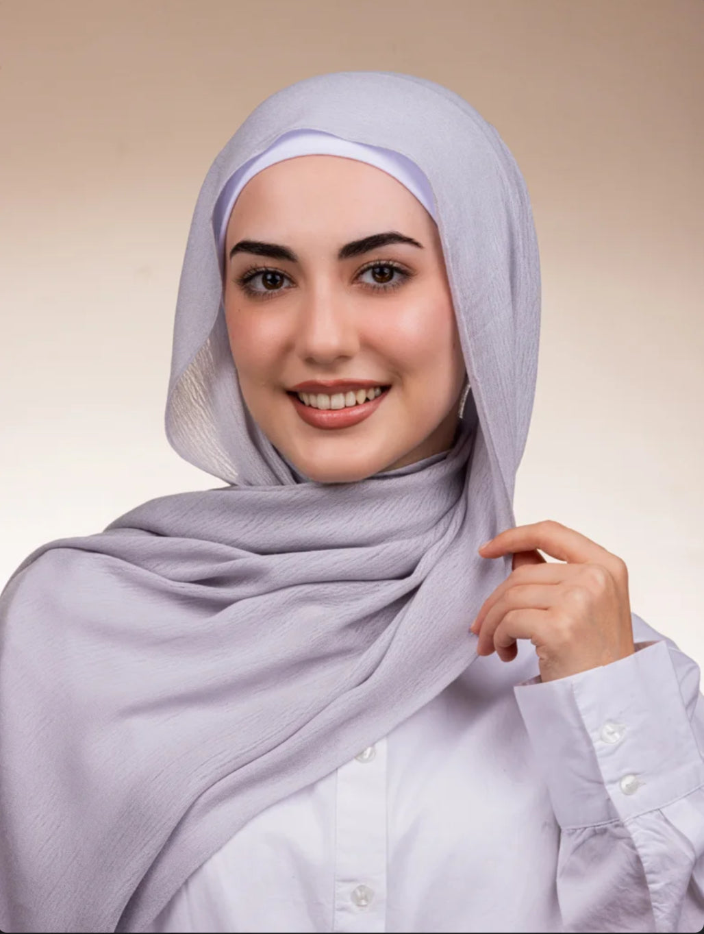 Modal Sponge Hijab - light grey